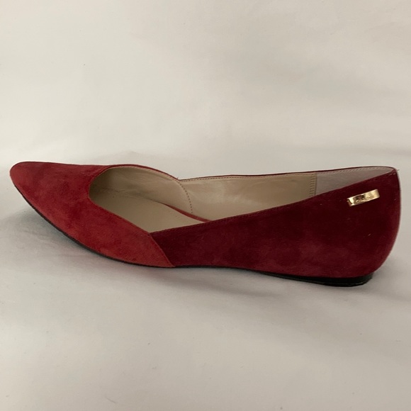 Calvin Klein Hyacinth Garnet/Cabernet Suede Flats - Picture 4 of 8
